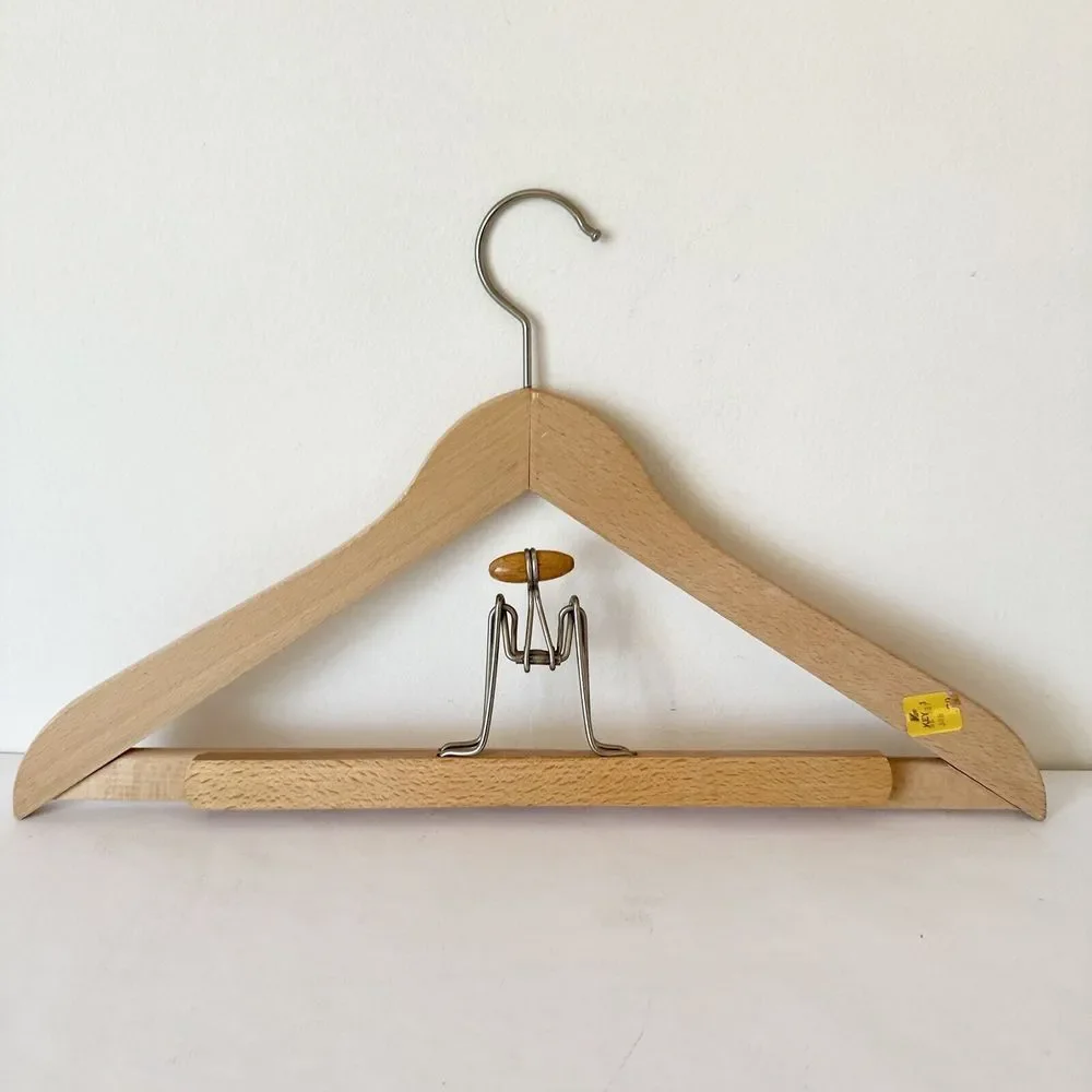 Lot of 2 Heavy Duty Wooden Suit Hangers 18